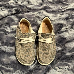 Animal Print Hey Dude Shoes